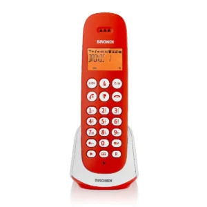 TEL. CORDLESS BRONDI ADARA ROSSO/BIANCO