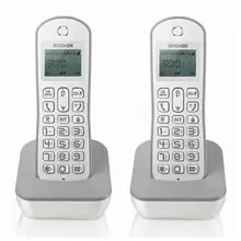 TEL.CORDLESS-BRONDI-GALA-TWIN-WH-GRIGIO