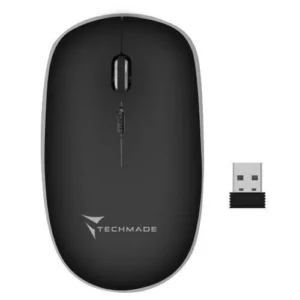 TECHMADE MOUSE WIRELESS BIANCO - NERO www.elettronicadream.it